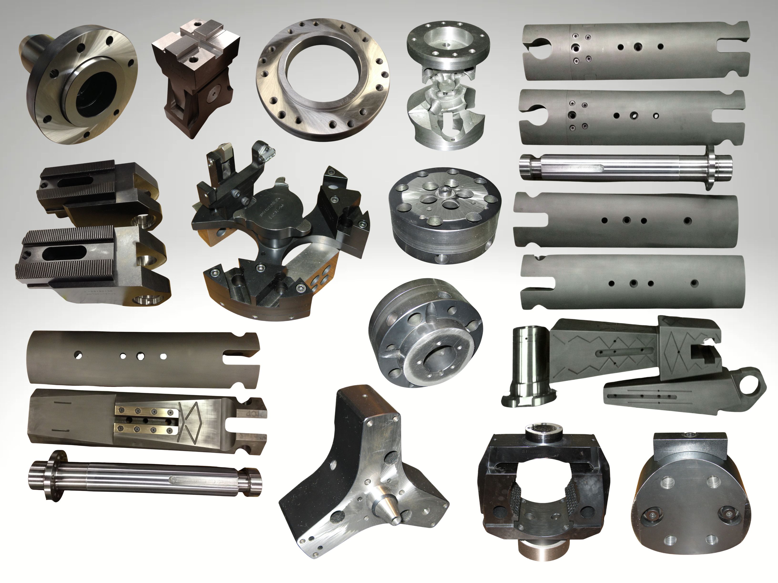 Precision machined pieces ready for inspection and shipping